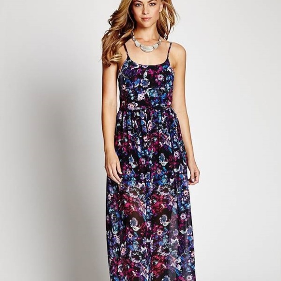 NEW GUESS Eppie Sleeveless Maxi Dress - Picture 1 of 3